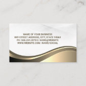 金ゴールド実在ロゴ |エグゼクモダンティブ 名刺 (裏面)