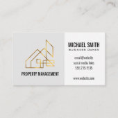 金ゴールド実在ロゴ・ビジネス・カード 名刺 (正面)