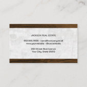 金ゴールド実在ロゴ |木製トリム 名刺 (裏面)