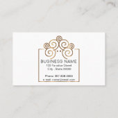 金ゴールド実在事業を営む企業との不動産屋 名刺 (裏面)