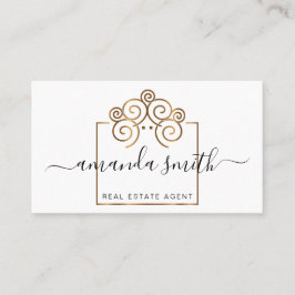 金ゴールド実在事業を営む企業との不動産屋 名刺