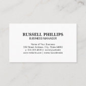 金ゴールド実在高級エステート 名刺 (裏面)