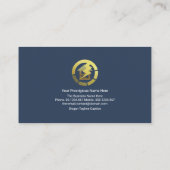 金ゴールド家庭用電気回路配線電気機器 名刺 (裏面)