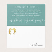 金ゴールド寄贈歌付きビーチ座席表 名刺 (外部フラット)