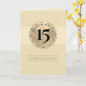 金ゴールド封印マイルストーン記念日 カード (黄色い花)