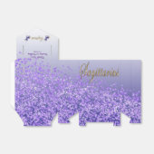 金ゴールド射手座&パープルグリッター誕生日 フェイバーボックス (折り畳みなし)