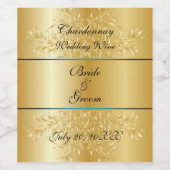 金ゴールド小麦のワ結婚イン金ゴールド ワインラベル (シングルラベル)