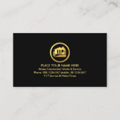 金ゴールド屋上の手作り道具 名刺 (裏面)