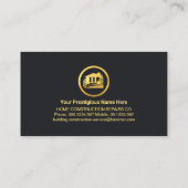 金ゴールド屋根用手利器絵を描（ばちゃばちゃ）跳ねる 名刺 (裏面)