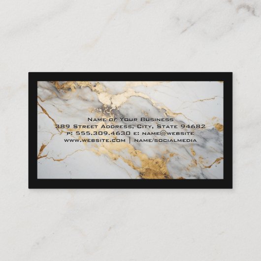 金ゴールド屋根 |ハウスロゴ |実在財産 名刺 (裏面)