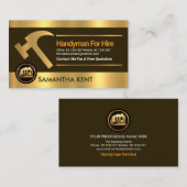 金ゴールド層ハンマーハ縁どンディマン契約者 名刺 (正面/裏面)