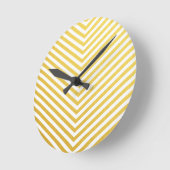 金ゴールド山形 ラウンド壁時計 (傾斜)