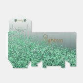 金ゴールド山羊座&グリーングリッター誕生日 フェイバーボックス (折り畳みなし)