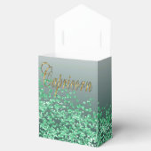 金ゴールド山羊座&グリーングリッター誕生日 フェイバーボックス (オープン)