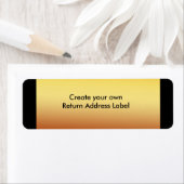 金ゴールド差出人住所ラベル ラベル (インサイチュ)