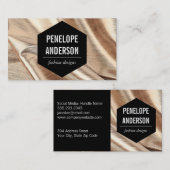 金ゴールド布 名刺 (正面/裏面)