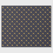 金ゴールド帆船 ラッピングペーパー (フラット)