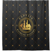 金ゴールド帆 シャワーカーテン (正面)