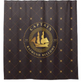 金ゴールド帆 シャワーカーテン (正面)