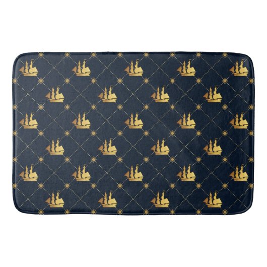 金ゴールド帆 バスマット (正面)