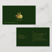 金ゴールド帆 名刺 (正面/裏面)