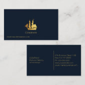 金ゴールド帆 名刺 (正面/裏面)