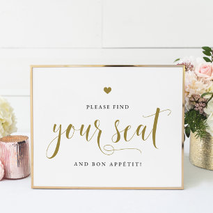 金ゴールド席とボンアペティを見つけなさい ポスター