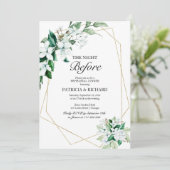 金ゴールド幾何の緑リハーサルの前夜 招待状 (スタンド正面)