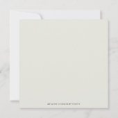 金ゴールド幾何ボホ男女兼用ベビーシャワー 招待状 (裏面)