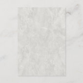 金ゴールド幾何大理石結婚の詳細 エンクロージャーカード (裏面)