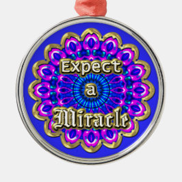 金ゴールド幾何学デザインの奇跡を期待鮮やかする メタルオーナメント