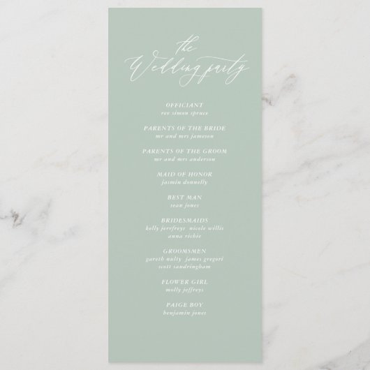 金ゴールド幾何学模様のリーフィングプログラム プログラム (裏面)