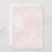 金ゴールド幾何学模様ピンク結婚大理石 招待状 (裏面)