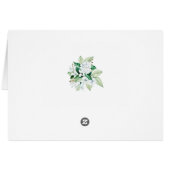 金ゴールド幾何学模様フローラ緑ありがとう (裏面横)