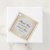 金ゴールド幾何学模様(白結婚大理石) フェイバータグ (インサイチュ)