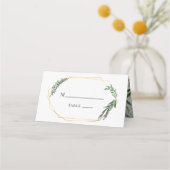 金ゴールド幾何学水彩 プレイスカード (裏面)