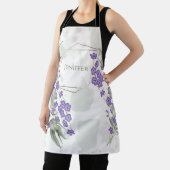 金ゴールド幾何学水色葉状花枠       エプロン (インサイチュ)