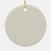 金ゴールド幾何学白フローラゴッドマザー記念 セラミックオーナメント (裏面)