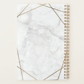 金ゴールド幾何学白大理石抽象芸術事業 プランナー手帳 (裏面)