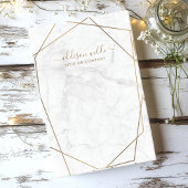 金ゴールド幾何学白大理石抽象芸術事業 ポストイット