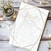 金ゴールド幾何学白大理石抽象芸術事業 ポストイット