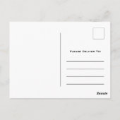 金ゴールド幾何学的アールデコ感謝ポストカード ポストカード (裏面)