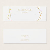 金ゴールド幾何学的イヤリングディスプレイカード (正面&裏面)