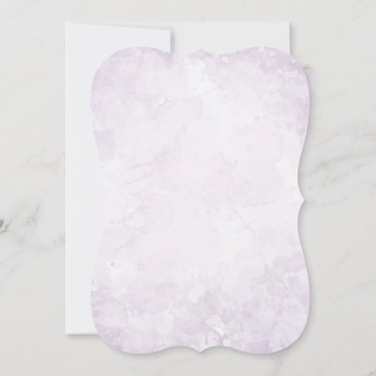 金ゴールド幾何学的ダイヤモンドラベンダー婚約パーティ 招待状 (裏面)