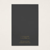 金ゴールド幾何学的ネックレスフラットレイディスプレイカード (裏面)