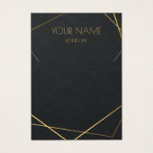 金ゴールド幾何学的ネックレス又はブレスレット表示カード (正面)