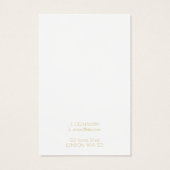 金ゴールド幾何学的ネックレス又はブレスレット表示カード (裏面)