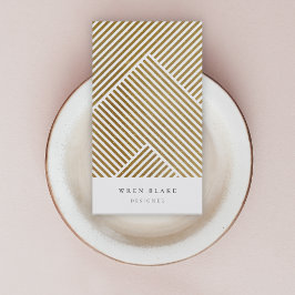 金ゴールド幾何学的パターエレガントン高度ルクース 名刺