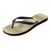 金ゴールド幾何学的パターンビーチサンダル ビーチサンダル (アングル)