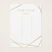 金ゴールド幾何学的ブレスレット表示カード (正面)